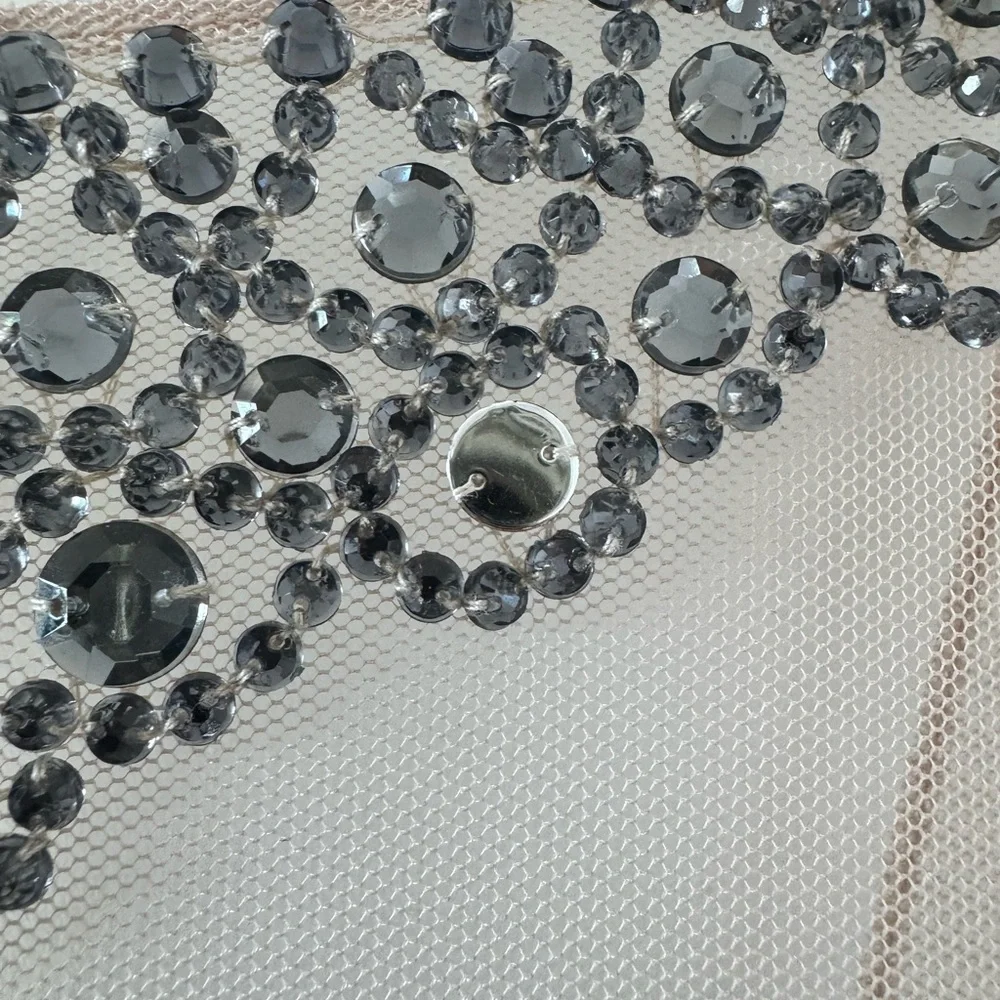 BCBGMaxAzria Morgane Champagne Embellished Dress - Picture 7 of 7